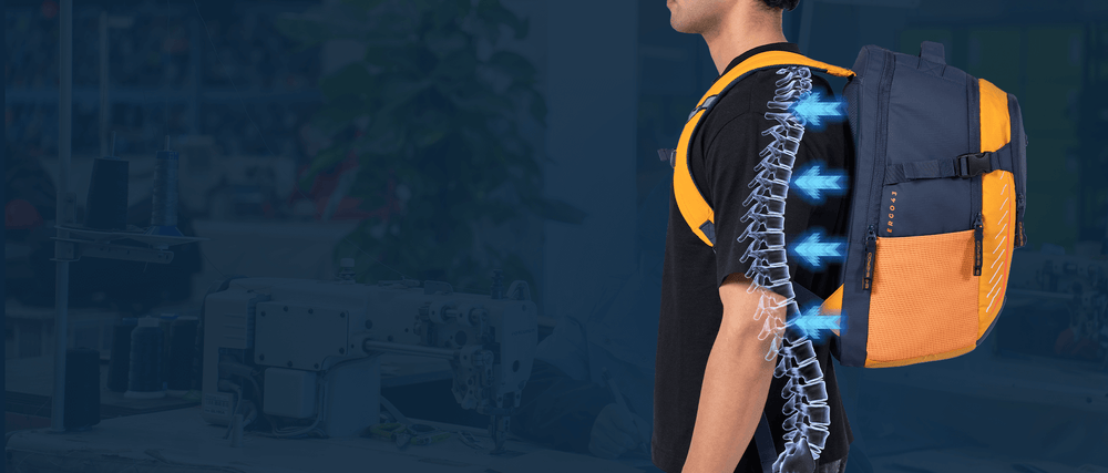 Backpack With Back Support Skergo | India’s 1st Ergonomic Backpack for Posture & Spine Support
